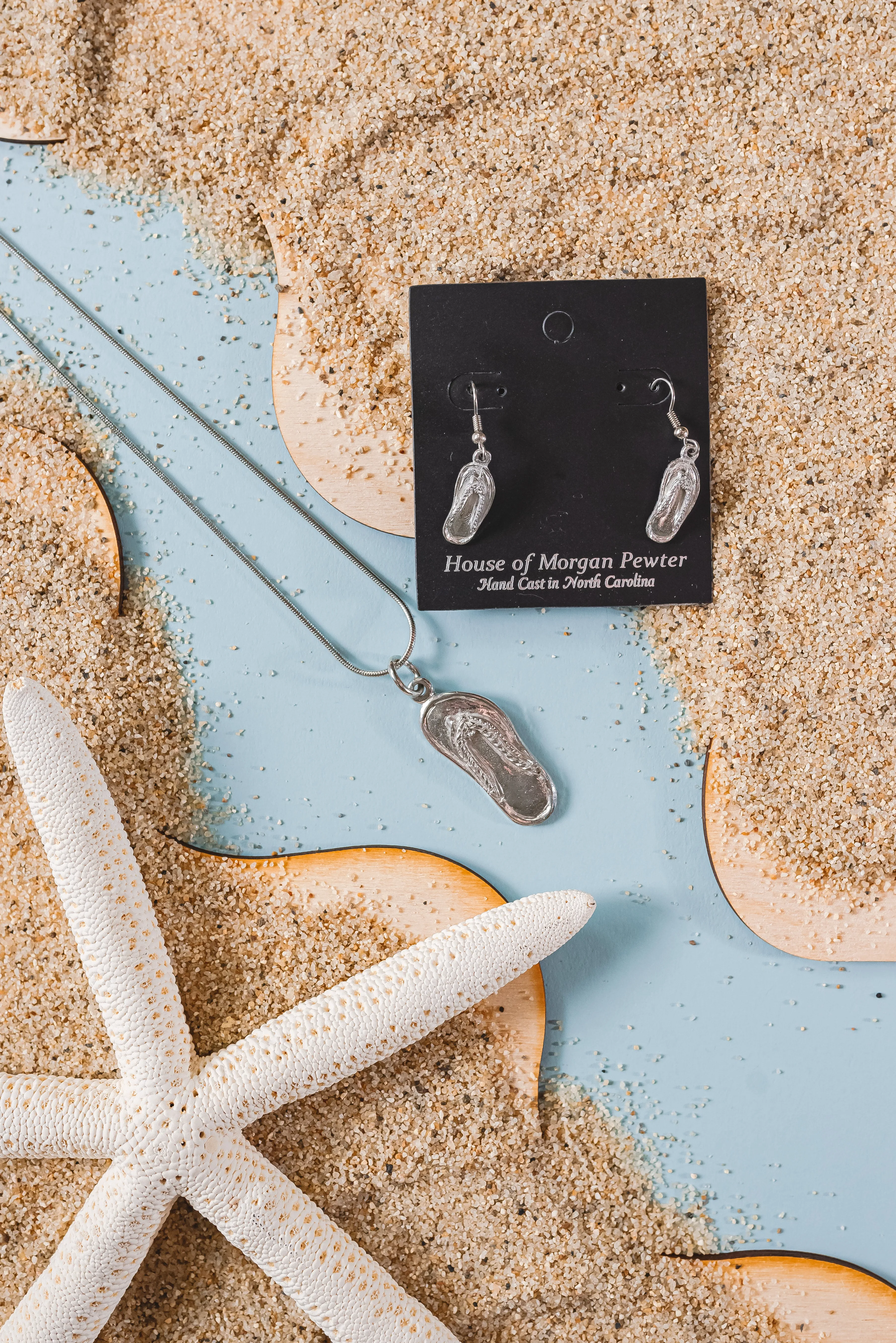 Beach Flip Flop - Ornament, Ceiling Fan Pull, Magnet, Earrings or Necklace