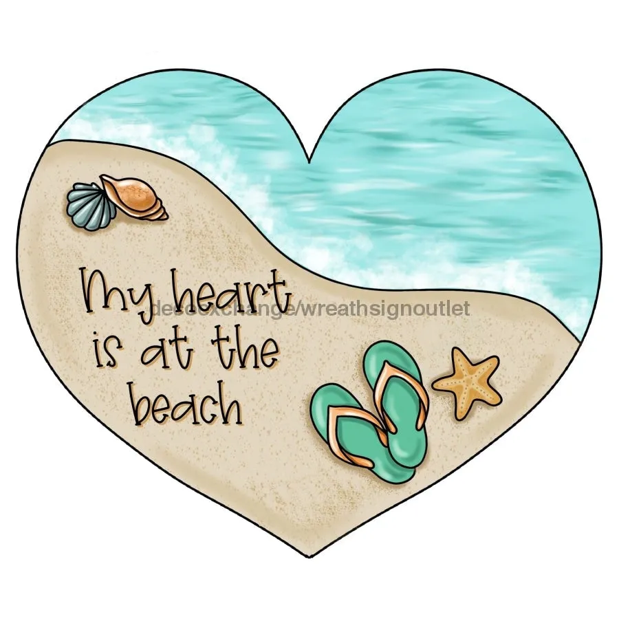 Beach Sign, Flip Flop Sign, wood sign, PCD-W-006, 22" Door Hanger