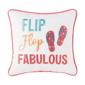 Flip Flop Fabulous Mini Pillow