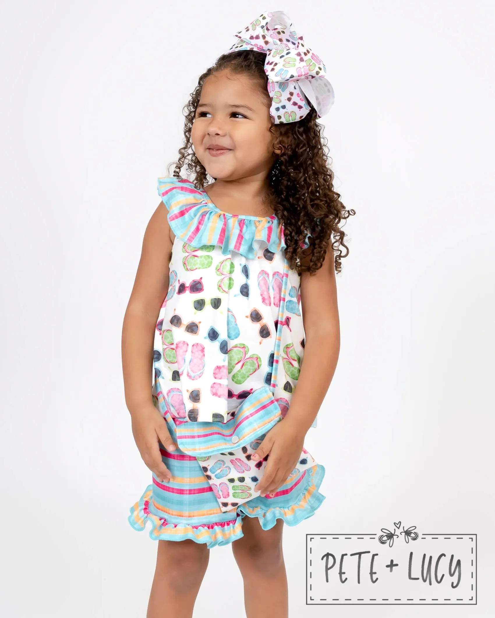 Flip-Flop Summer Girls short set