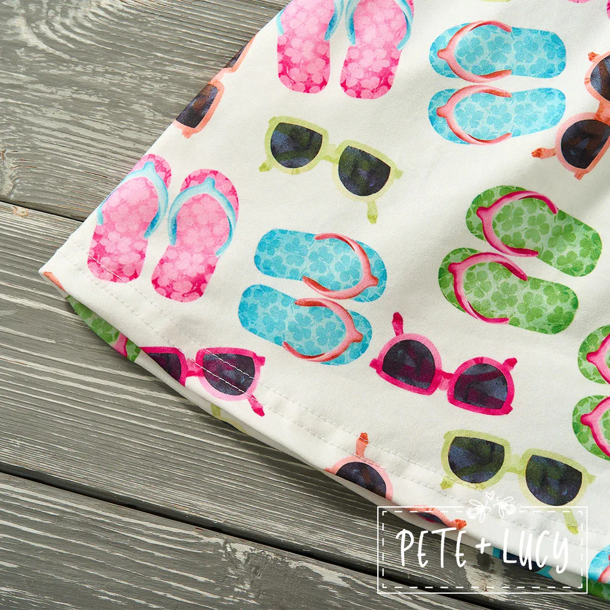 Flip-Flop Summer Girls short set