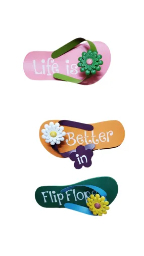 Flip Flop Wall Decor Metal