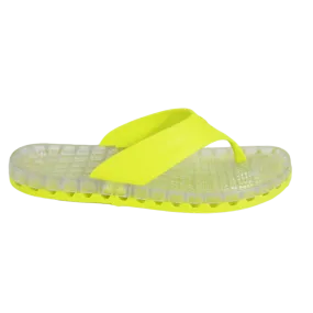 Ibiza - Clear Thong Sandal - Green/Yellow