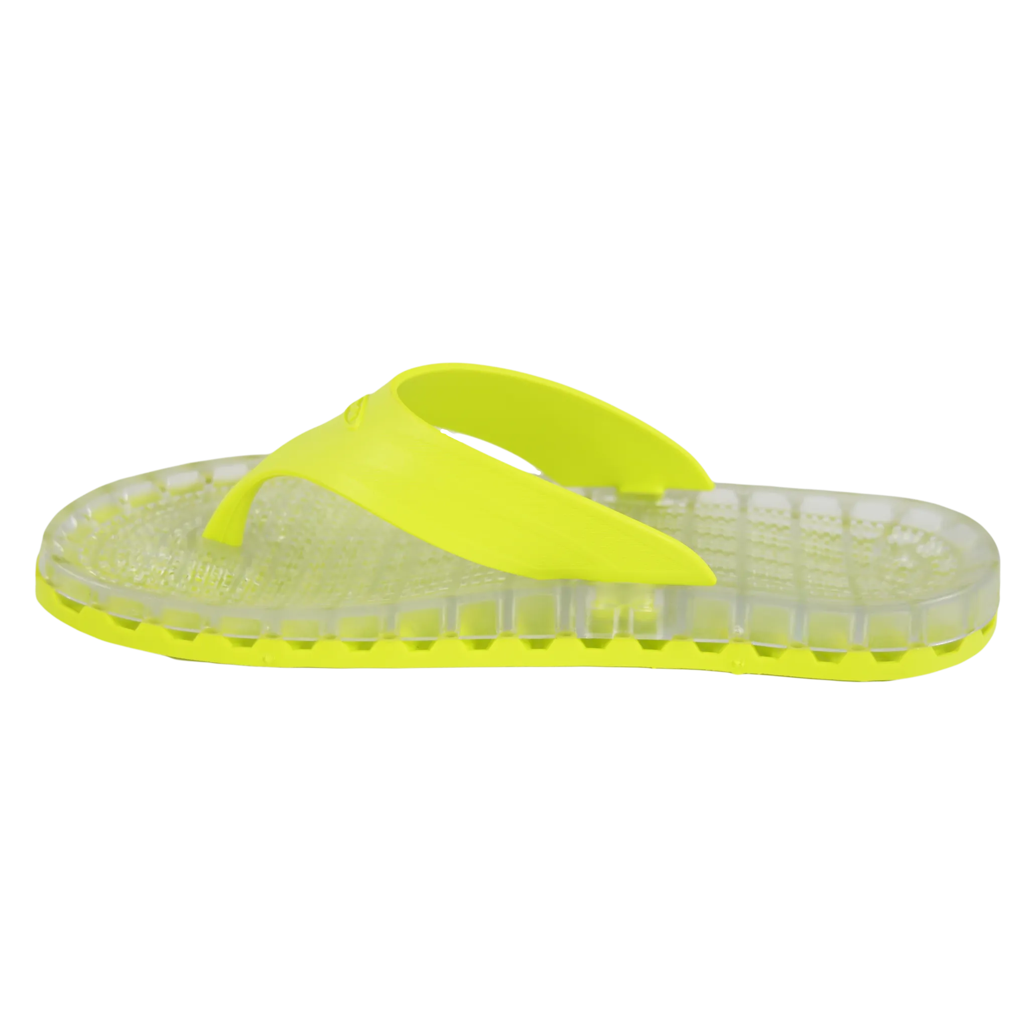 Ibiza - Clear Thong Sandal - Green/Yellow