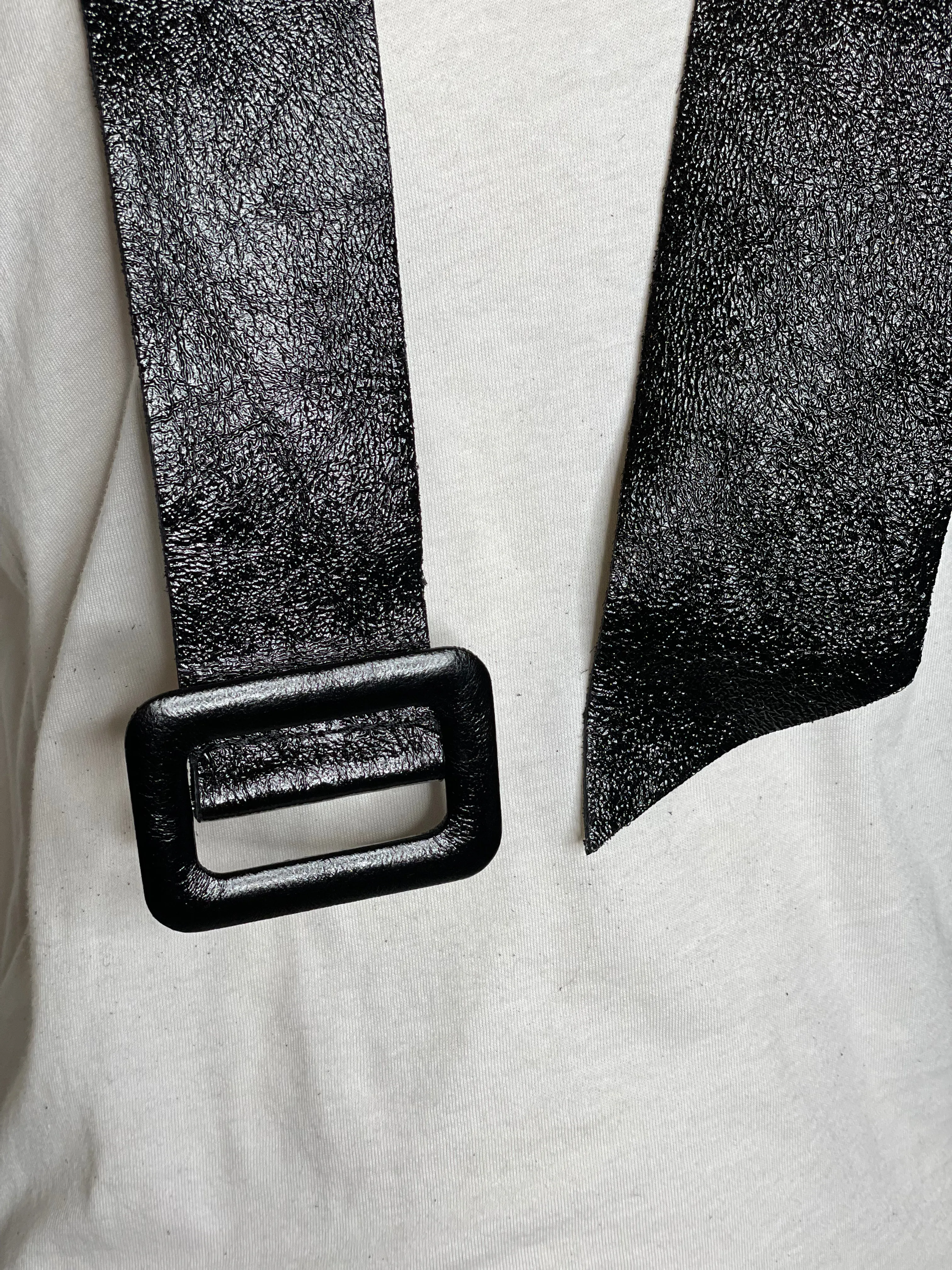 Leather Belt in Black or Gold