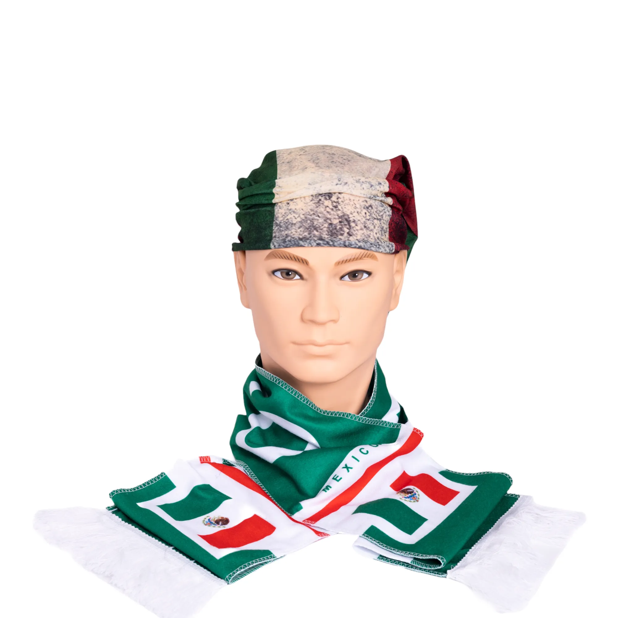 Mexico Fans Soccer 3 Pcs Kit plus Free Body Paint Stick
